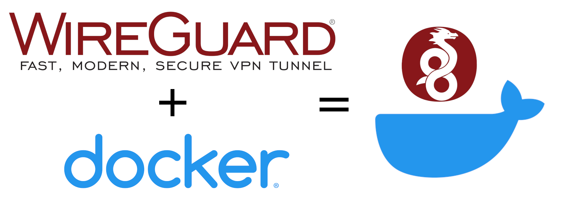 Логотип wireguard и docker